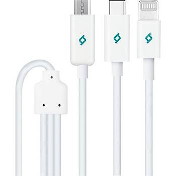 Ttec 2DK7521 Trio arj Kablosu Type-C Ligthining Micro USB