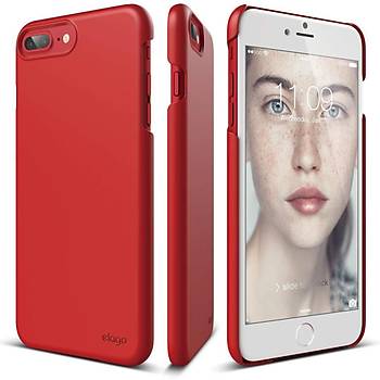 Elago iPhone 7 Plus / 8 Plus Slim Fit 2 Jean Indigo Kılıf Kırmızı