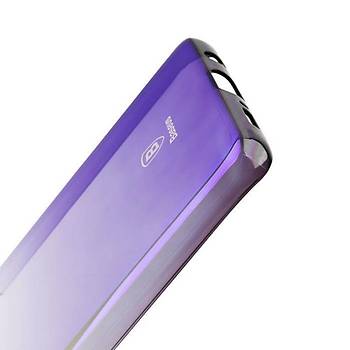 Baseus Glaze Galaxy S9 Plus Ultra Slim Transparan Kýlýf Mor