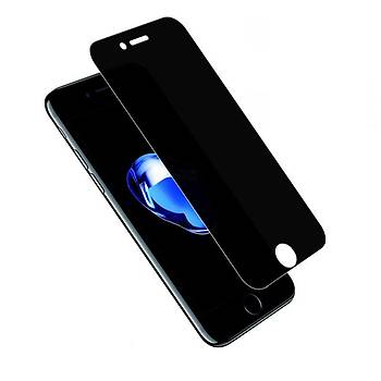 Piili Privacy Gizli Grnmez iPhone 7 Plus Ekran Koruyucu Cam