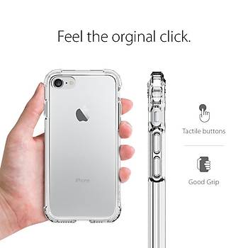 Spigen Crystal Shell iPhone 7 / iPhone 8 Kýlýf Crystal Clear