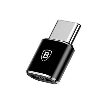 Baseus Micro USB Type-C Dönüþtürücü Adaptör Siyah