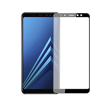 AntDesign 5D Tüm Yüzey Galaxy A8 2018 Cam Ekran Koruyucu Siyah