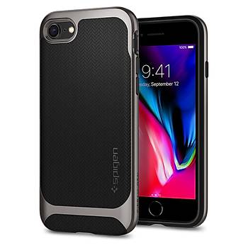 Spigen iPhone 7 / 8 Neo Hybrid Herringbone Serisi Klf Gun Metal