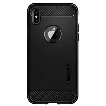 Spigen iPhone X / iPhone XS 5,8 Rugged Armor Klf Matte Black
