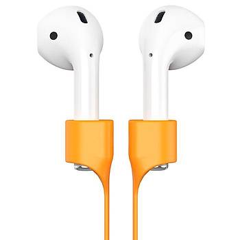 Baseus Strap Serisi Apple AirPods Kulaklk Asks Turuncu