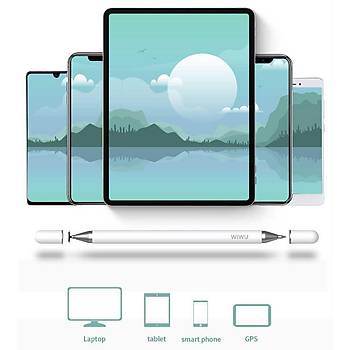 Wiwu Pencil Passive Stylus 2 in 1 Dokunmatik izim Kalemi