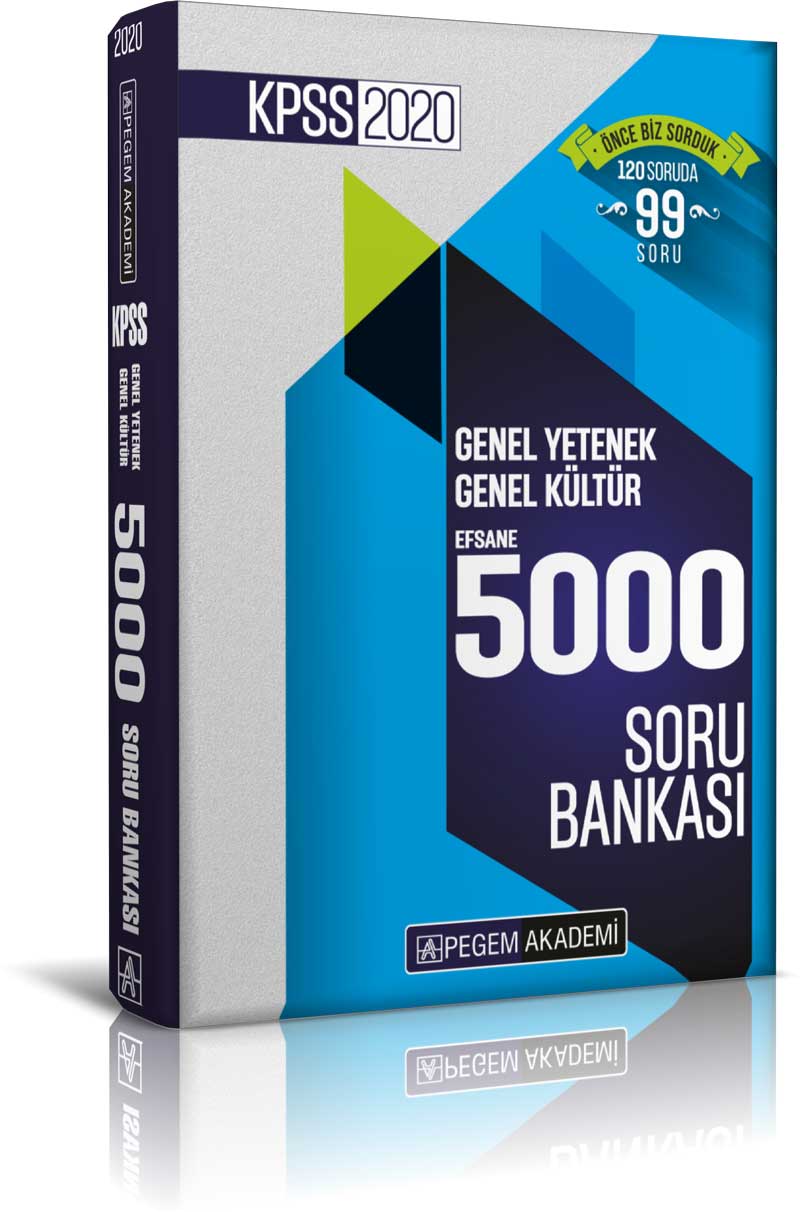2020 KPSS Genel Yetenek Genel Kültür Efsane 5000 Soru Bankası «Pegem