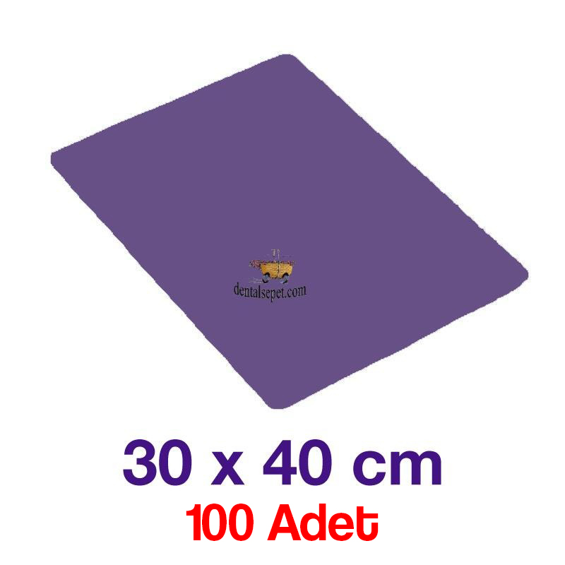 MKS Lila Tabla Örtüsü - 30cmx40cm - 100 Adet - Sıvı Geçirmez - İnce