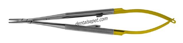 OTTO LEIBINGER Barraquer Needle Holder 18 cm TC Straight ıd:174/66TC