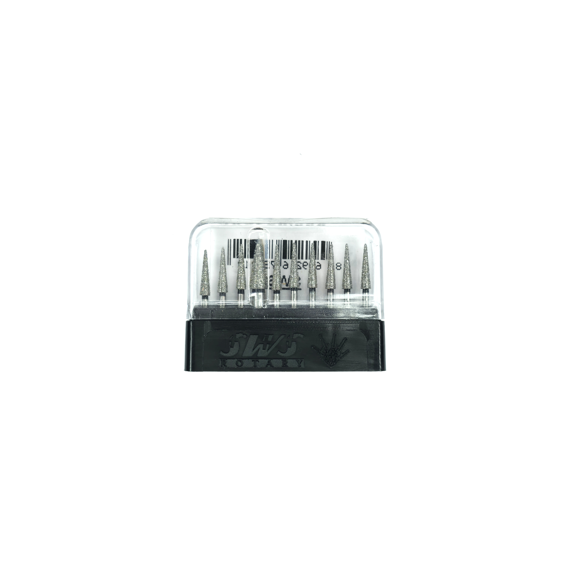 SWS Dental Avrupa -  Aeratör İçin Siyah Kuşaklı Alev Uçlu Elmas Frez - 859-24SXC - 10 Adet