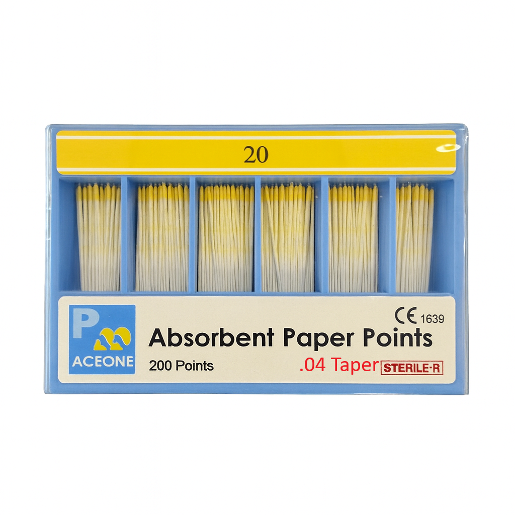 ACEONE Açılı Paper Point - Çizgili / ( 04 veya 06 TAPER ) Kalınlık ve Açı Seçebilirsiniz