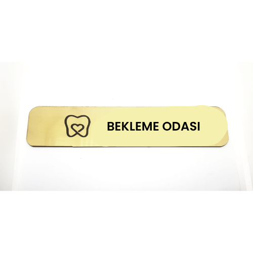 - Bekleme Odası - Hazır Yazı 4,5 cm x 20 cm