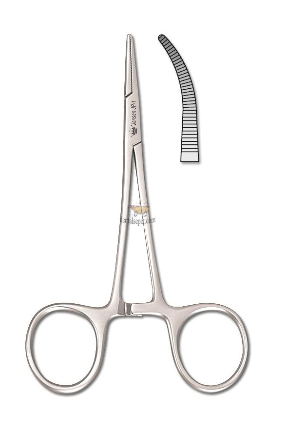 Jensen Portegü Hemostat Micro - Eğri « Dentalsepet.com