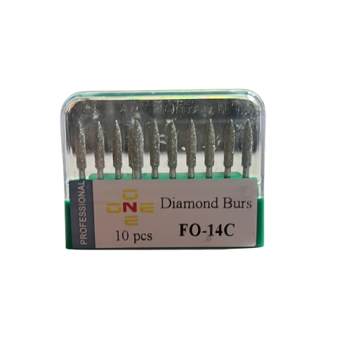 ONE Diamond Burs - Aeratör İçin Yeşil Kuşak Elmas Chamfer Frez - FO-14C -BKU