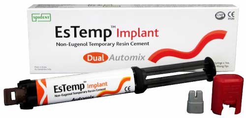 SPIDENT EsTemp İmplant Öjenolsuz Rezin Esaslı İmplant Yapıştırma Simanı 8 gr Automix