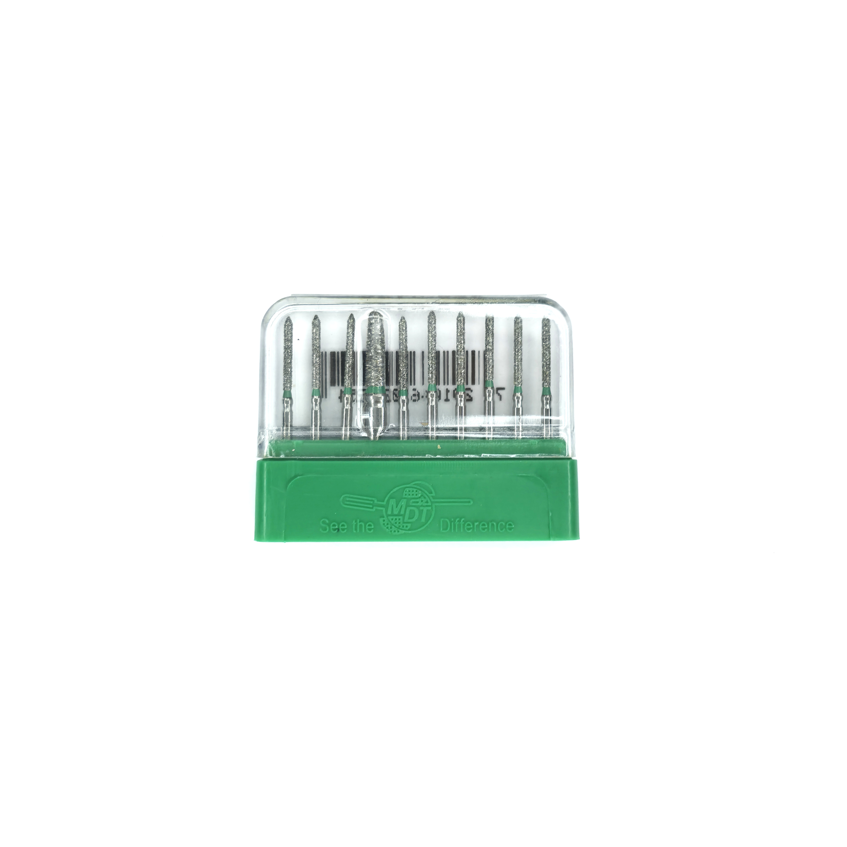 SWS Dental Avrupa -  Yeşil Kuşak  Chamfer -Torpedo Uçlu Elmas Aeratör Frezi - 886-12C - 10 Adet
