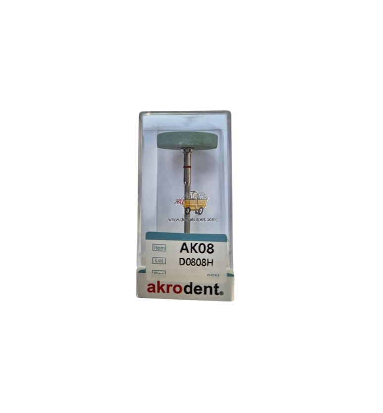 AKRODENT  Zirkon Tesviye için Yeşil Taş (Disk Tip) AK08