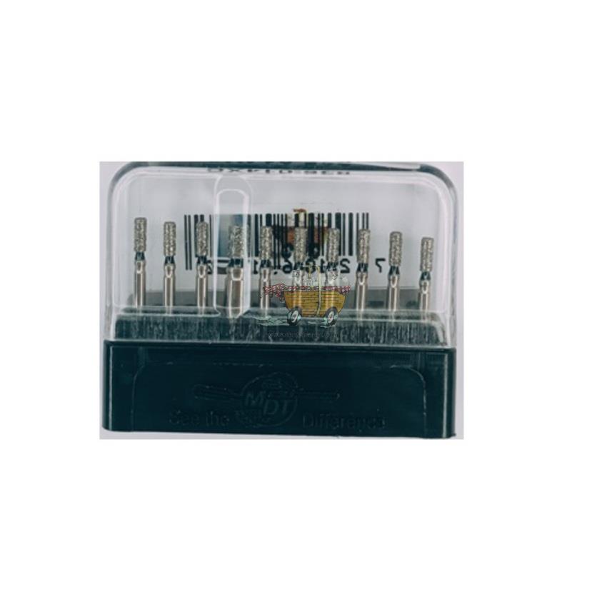 SWS DENTAL Avrupa - Siyah Kuşaklı Kısa Fissür Aeratör Frez 835-14XC - 10 Adet