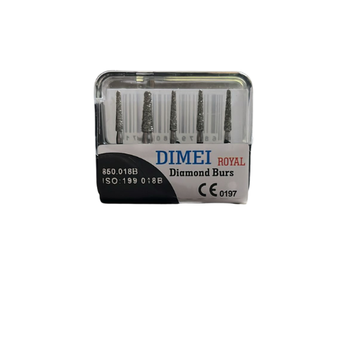 DIMEI Royal Aeratör İçin Elmas Kalın Alev Uçlu Frez 5 Li Paket 850-018B / 199-018B