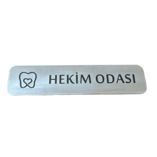 - Hekim Odası  - Hazır Yazı 4,5 cm x 20 cm