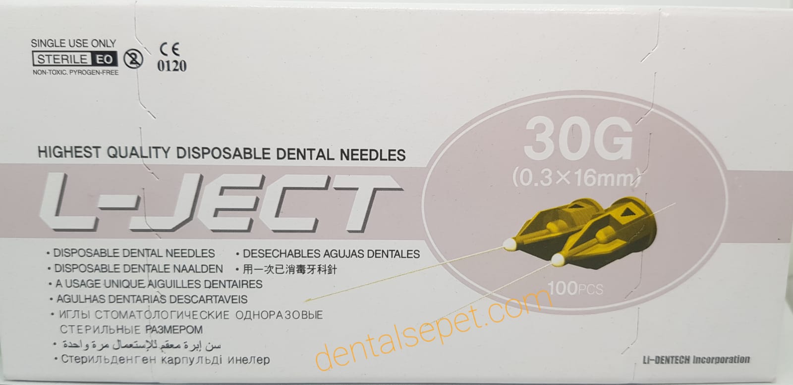 L JECT Karpül İğnesi 30 G 16 mm
