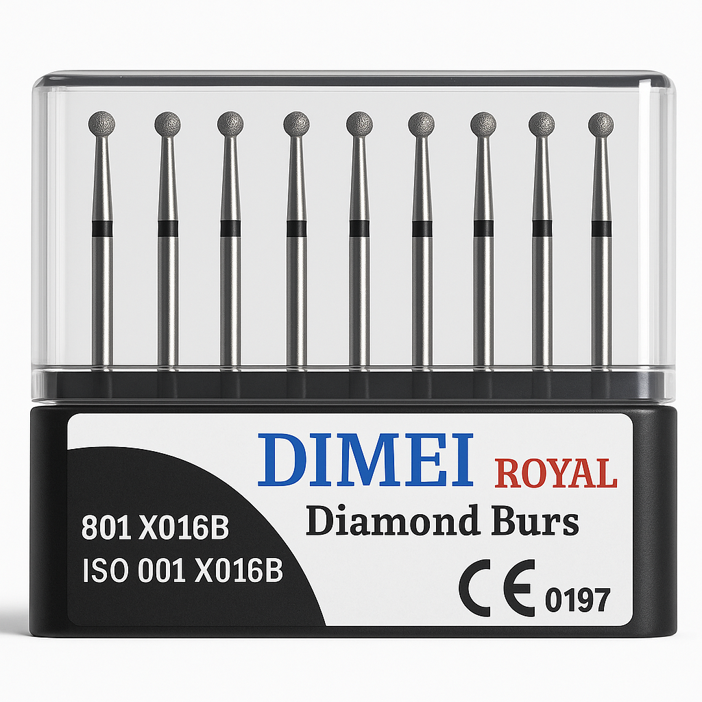 DIMEI Royal Aeratör İçin Elmas Rond Frez 801-X016B -10 Adet