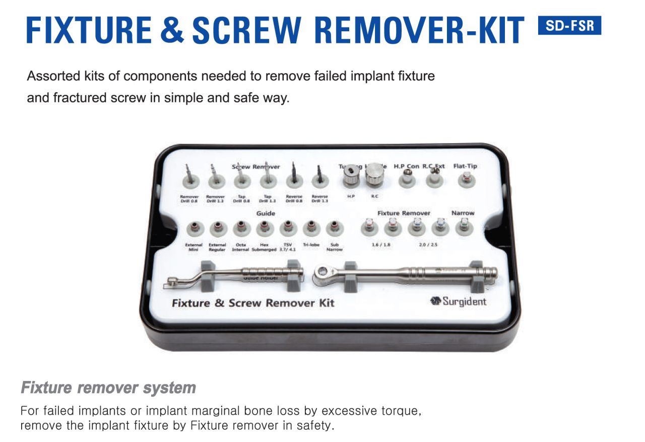SURGIDENT Fixture &Screw İmplant ve Vida Sökme Seti