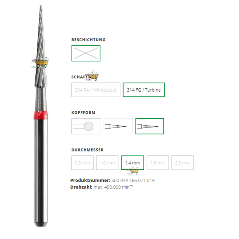 ACURATA Frez Aeratör İçin Kırmızı Kuşak  - 500-314-166-071-014