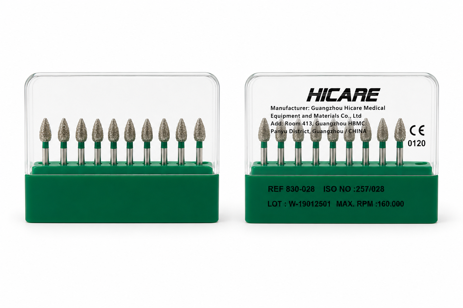 HI-CARE / DIMEI Aerator için Yeşil Kuşak Labut Frez No:28 10 Adet