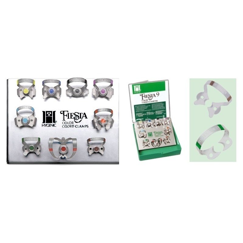 COLTENE WHALEDENT Hygenic Fiesta Renk Kodlu Klempler 9 Adet