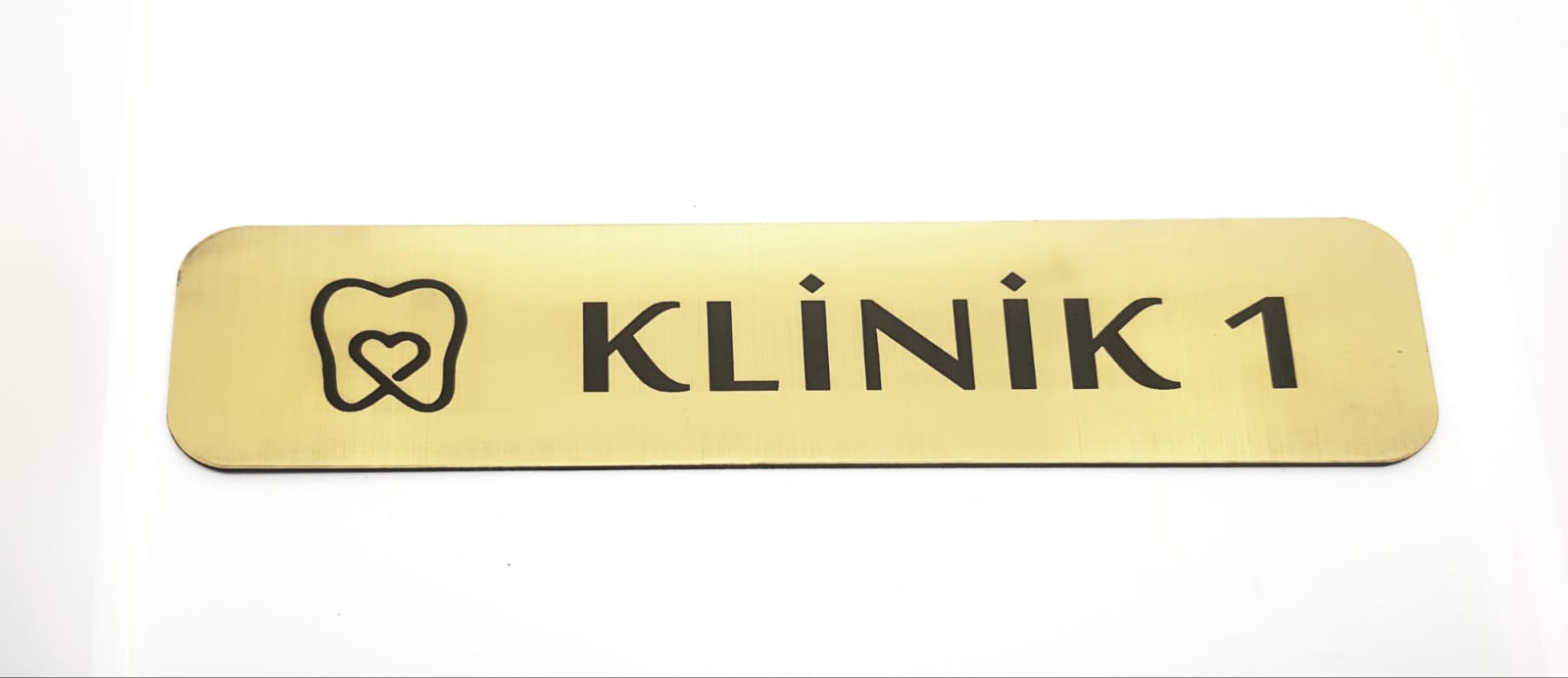 -Klinik 1- Hazır Yazı 4,5 Cm X 20 Cm