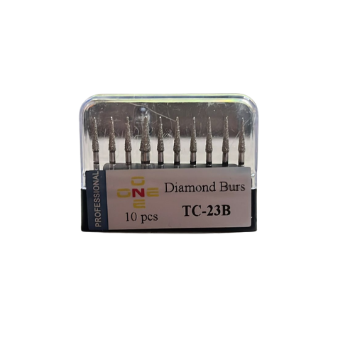 ONE Diamond Burs - Aeratör İçin Siyah Kuşak Elmas Alev Uç Frez - TC-23B