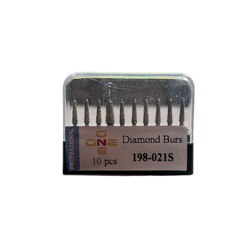 ONE Diamond Burs - Aeratör İçin Siyah Kuşak Elmas Alev Uç Frez - 198-021S - BKU