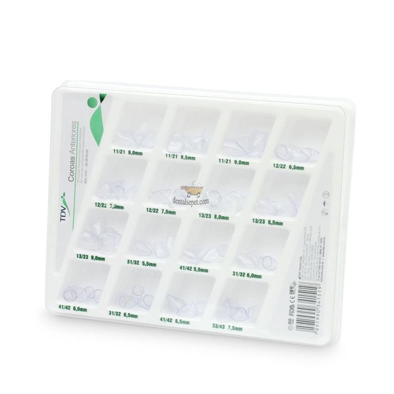 TDV DENTAL Şeffaf Strip Kron Seti Çocuk 64 lük Asorti
