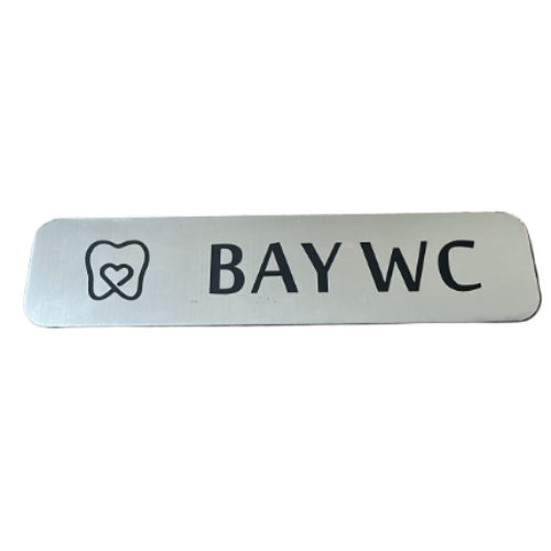 - Bay WC - Hazır Yazı 4,5 cm x 20 cm