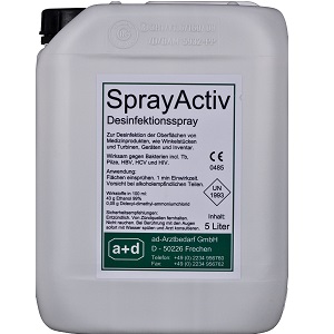 A+D Dental Sprayactiv Yüzey Dezenfektı 5 lt