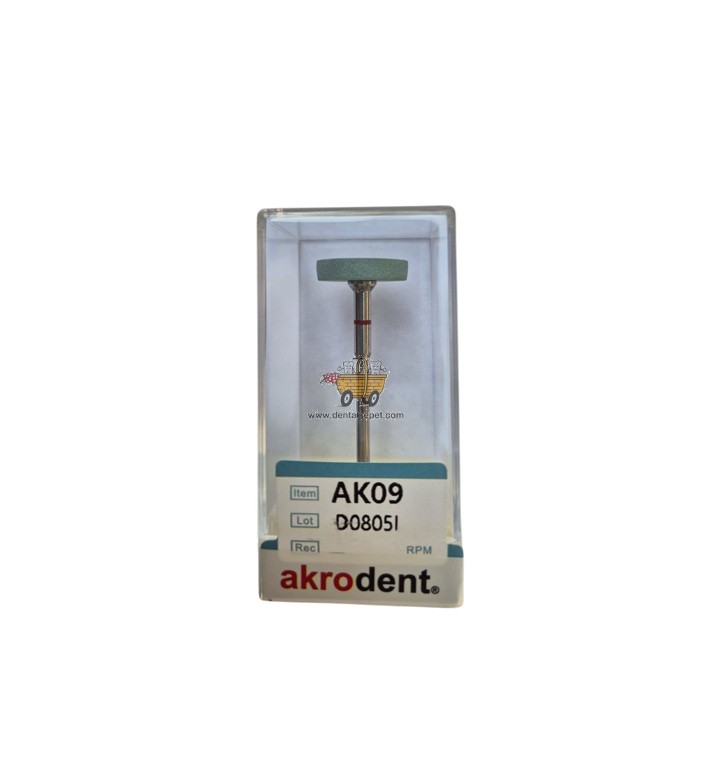 AKRODENT  Zirkon Tesviye için Yeşil Taş (İnce Disk Tip) AK09