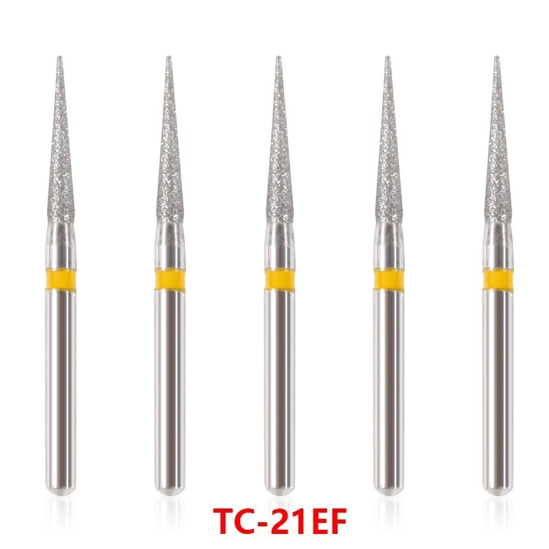 ONE Diamond Burs - Aeratör İçin Sarı Kuşak Elmas Alev Uç Frez - TC-21EF -BKU