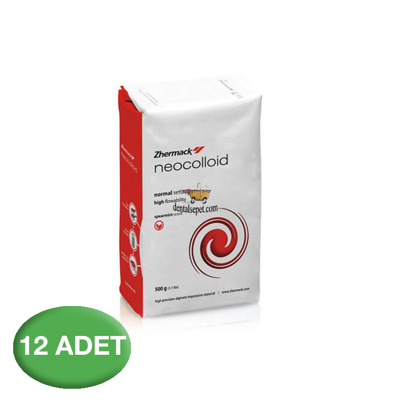 ZHERMACK Neocolloid Silikonlu Aljinat 12 Adet