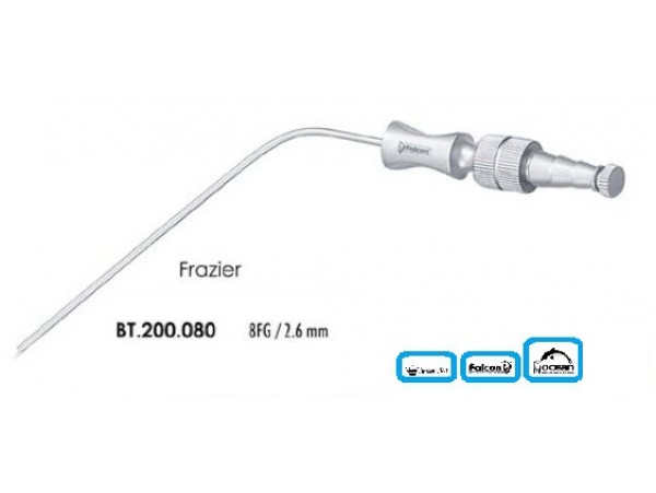 OCEAN Cerrahi Aspiratör Ucu - Frazier 8 Fg / 2.6 mm