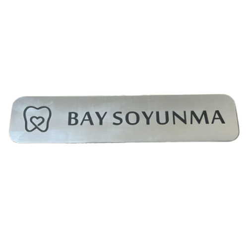 -  Bay Soyunma - Hazır Yazı 4,5 cm x 20 cm