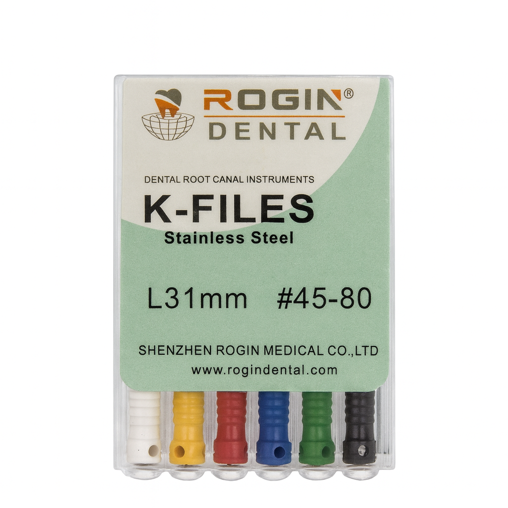 YARINA KALMAZ !!!  ROGIN 31 mm Paslanmaz Çelik K Tipi Kanal Eğesi  No:45-80 - BKU