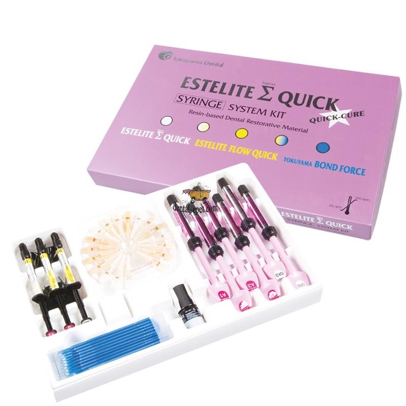 TOKUYAMA Estelite Sigma System Kompozit Set ( 6 Tek Tup - 3 Flow Akışkan +1 Ad Bond Force 5 ml Bond )