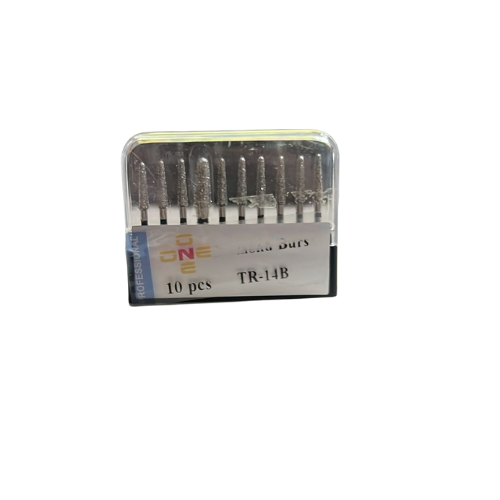 ONE Diamond Burs - Aeratör İçin Siyah Kuşak Elmas Daralan Chamfer Uç Frez - TR-14B -BKU