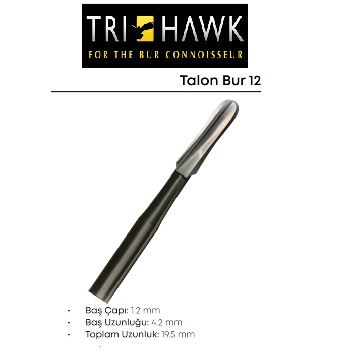 Tri Hawk Talon Kesim Frezi No:12
