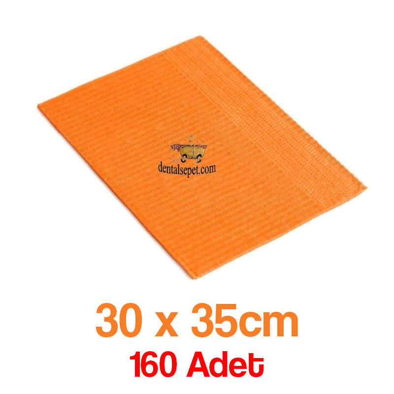 MKS Rulo Tabla Örtüsü Turuncu - 30 x 35 cm - 160 Adet - Sıvı Geçirmez - İnce