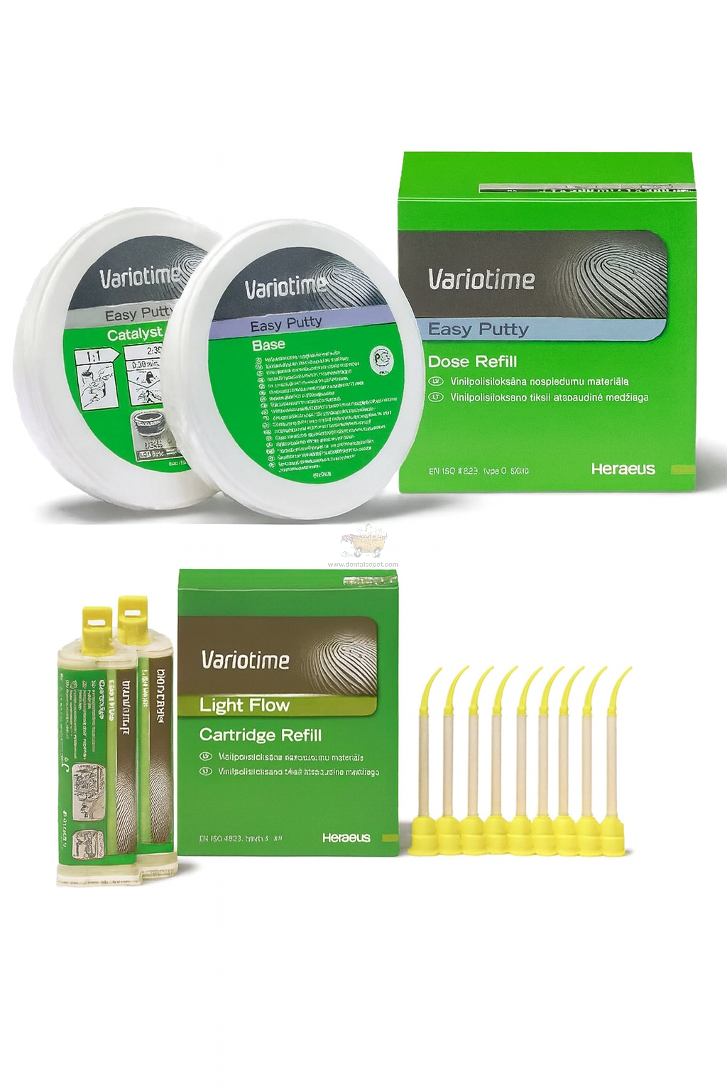 KULZER Variotime Easy Putty + Flow A Tipi Silikon Takım