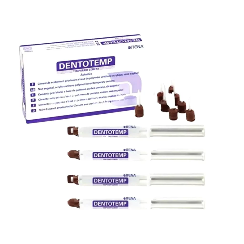 ITENA DentoTemp Automix Value Kit - Uzun Süreli Geçici Siman (4 x 6g + 40 Tips)