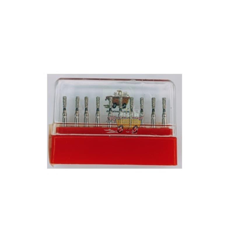 SWS DENTAL Avrupa - Siyah Kuşaklı Uzun ve Hafif Tersine Konik Aeratör Frez 807-012XC - 10 Adet